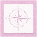Compass Rose Navigation Icon Stencil