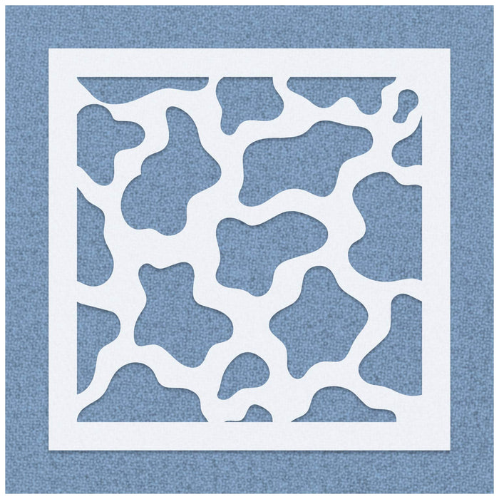 Cow Print Pattern Stencil