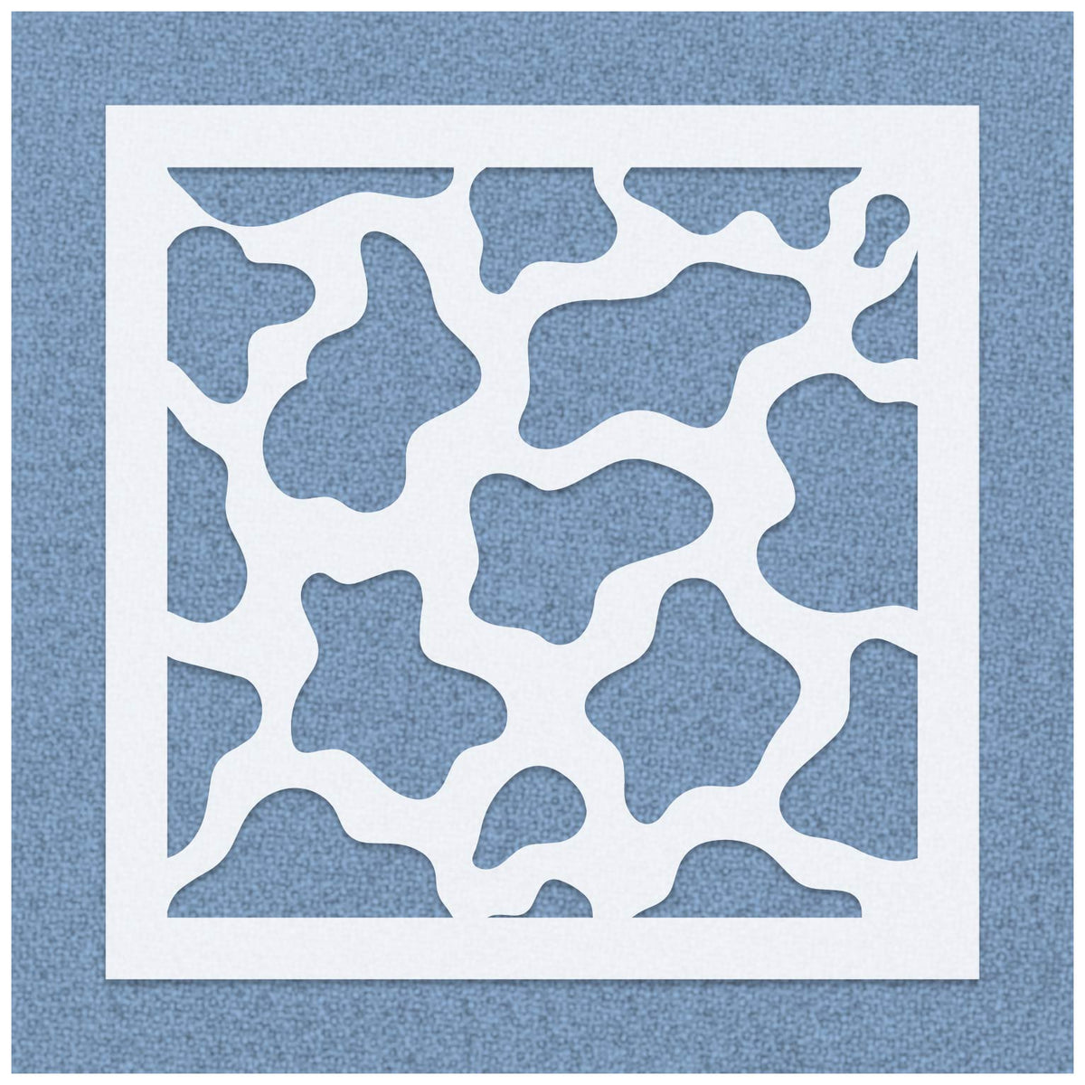 Cow Print Pattern Stencil