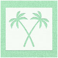 Crossed Palm Trees Stencil