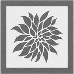 Dahlia Flower Stencil