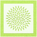 Dahlia Mandala Pattern Stencil