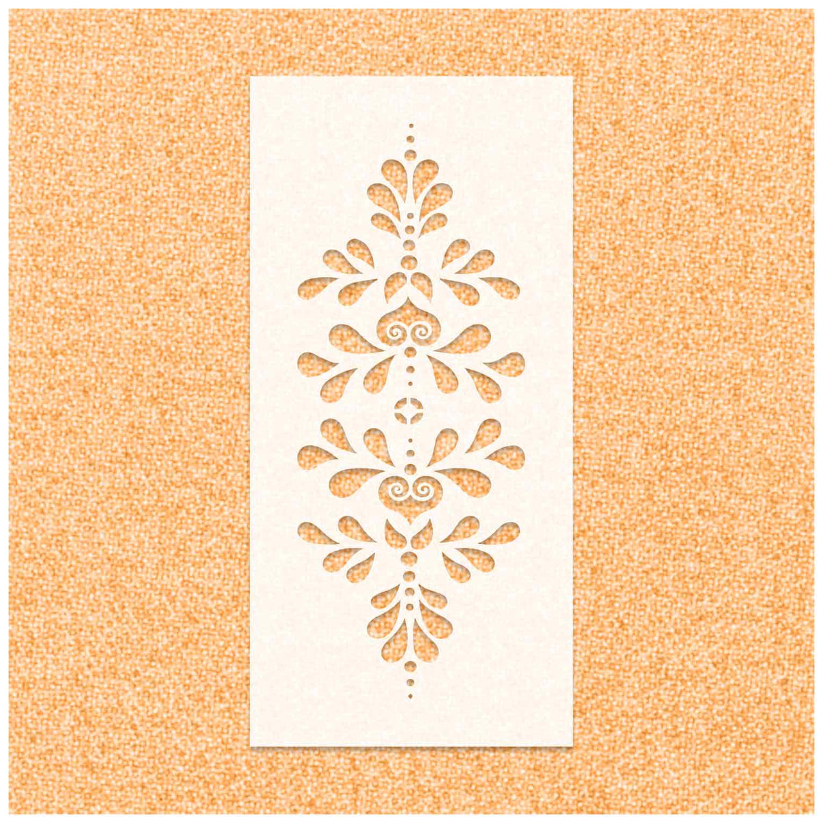 Decorative Floral Pattern Stencil