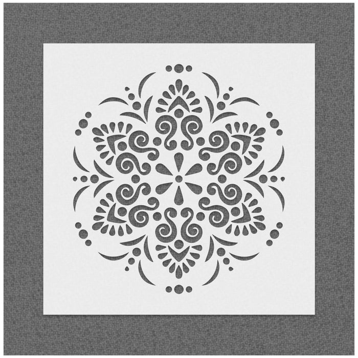 Detailed Mandala Pattern Stencil