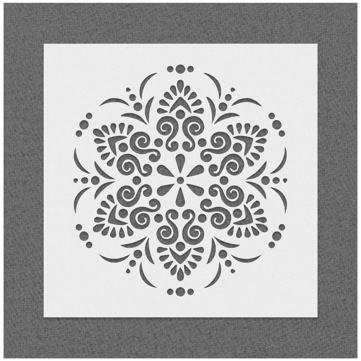 Detailed Mandala Pattern Stencil