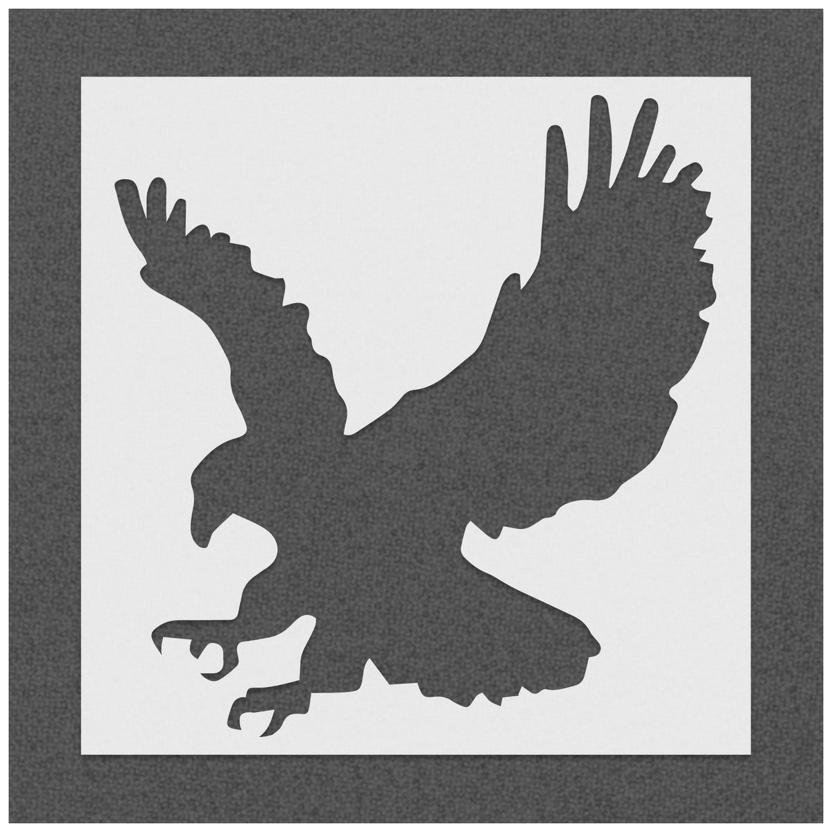 Eagle Landing Stencil | Stencilmonkey