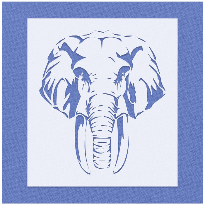 Elephant Head Stencil