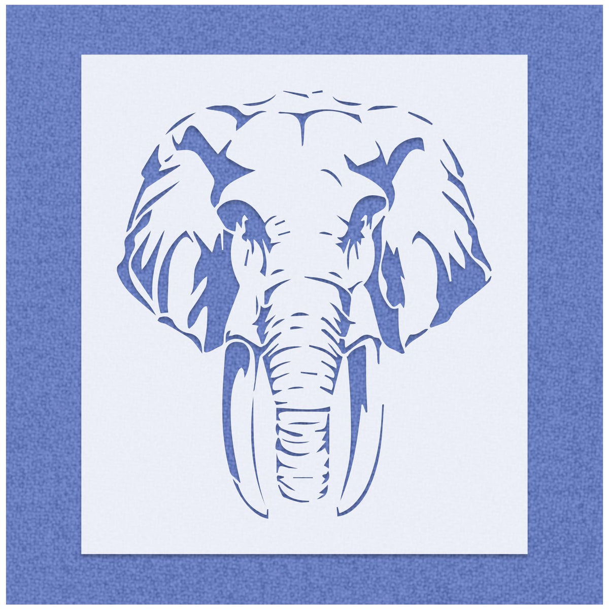 Elephant Head Stencil