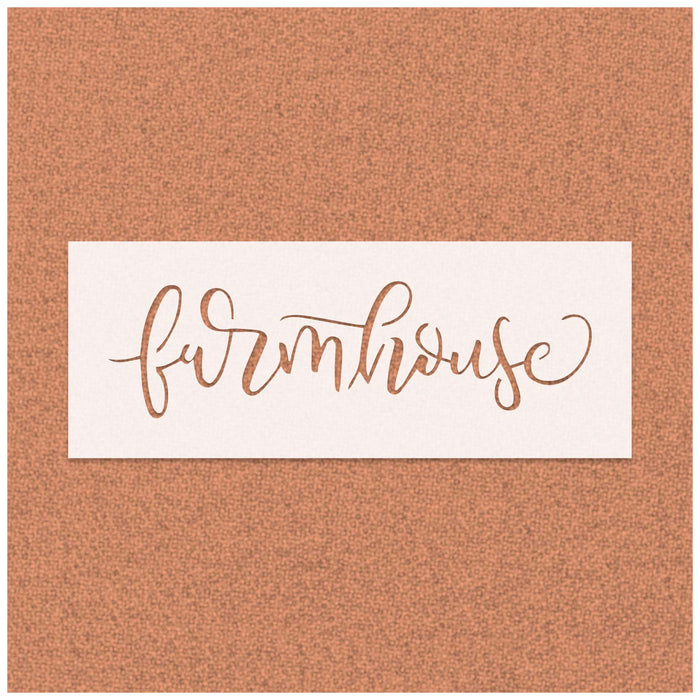 Farmhouse Script Stencil