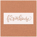 Farmhouse Script Stencil
