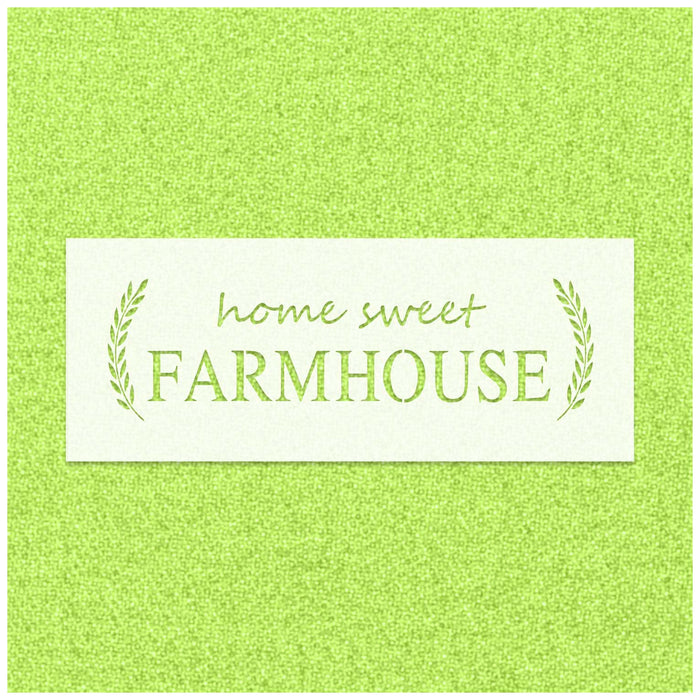 Farmhouse Wreath Stencil