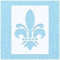 Fleur De Lis Dots Inside Stencil