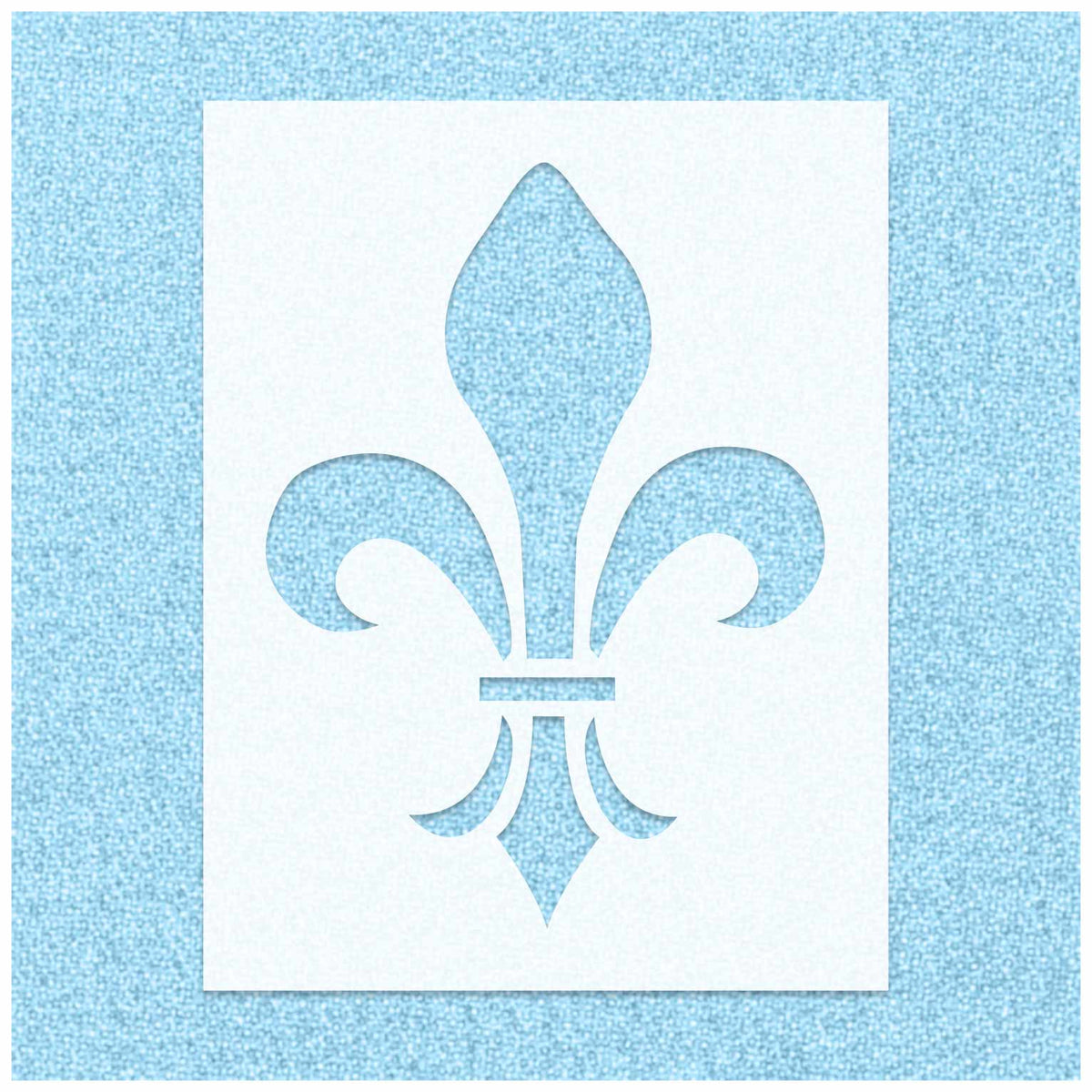 Fleur De Lis Simple Stencil