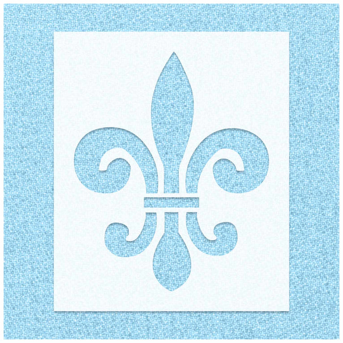 Spiral Fleur De Lis Stencil