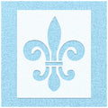 Spiral Fleur De Lis Stencil