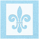 Spiral Fleur De Lis Stencil | Stencilmonkey