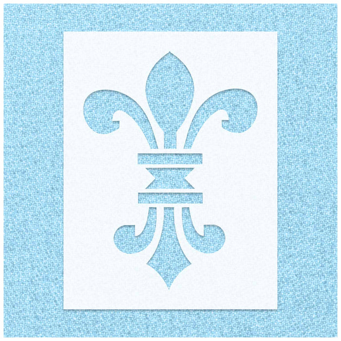 Fleur De Lis Stencil Long
