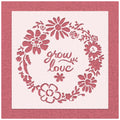 Floral Wreath Stencil
