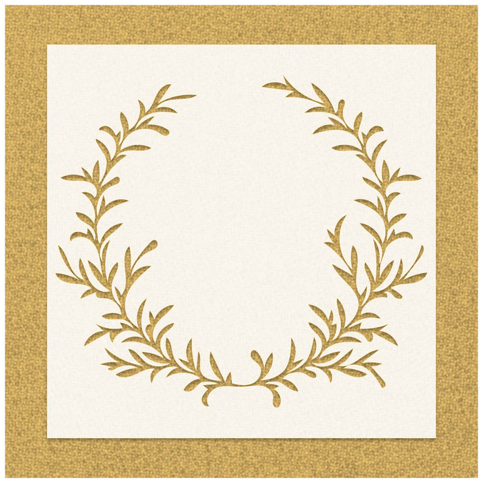 Flower Wreath Stencil