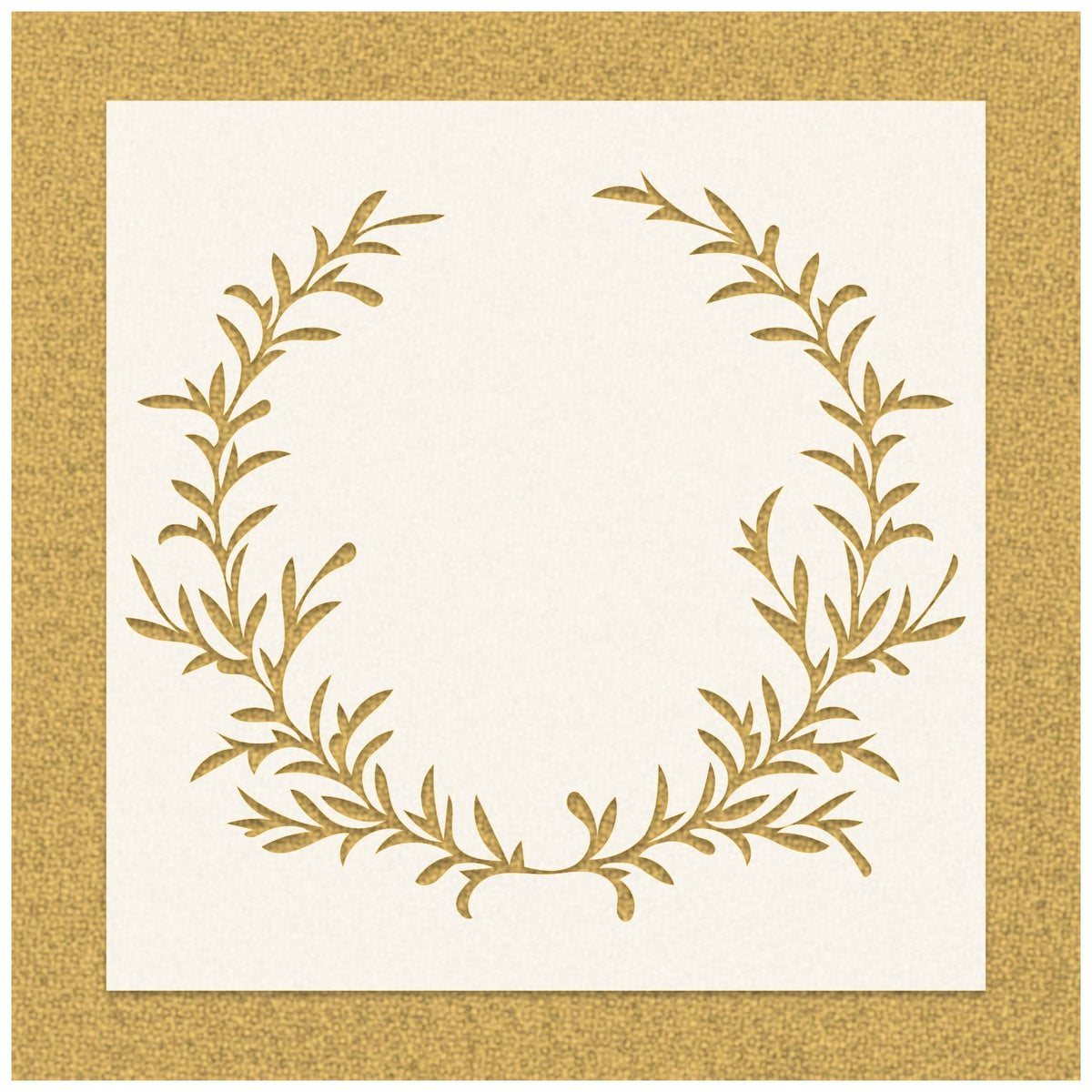 Flower Wreath Stencil