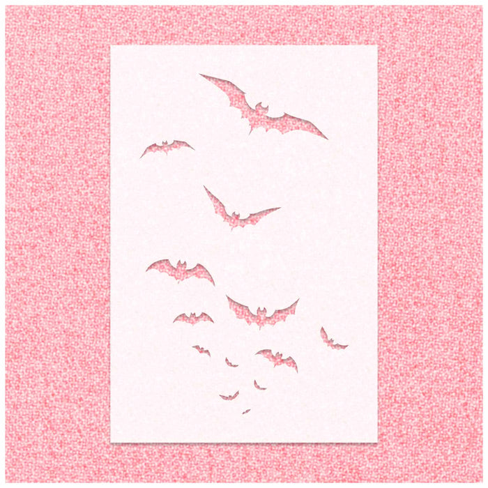 Flying Bats Stencil