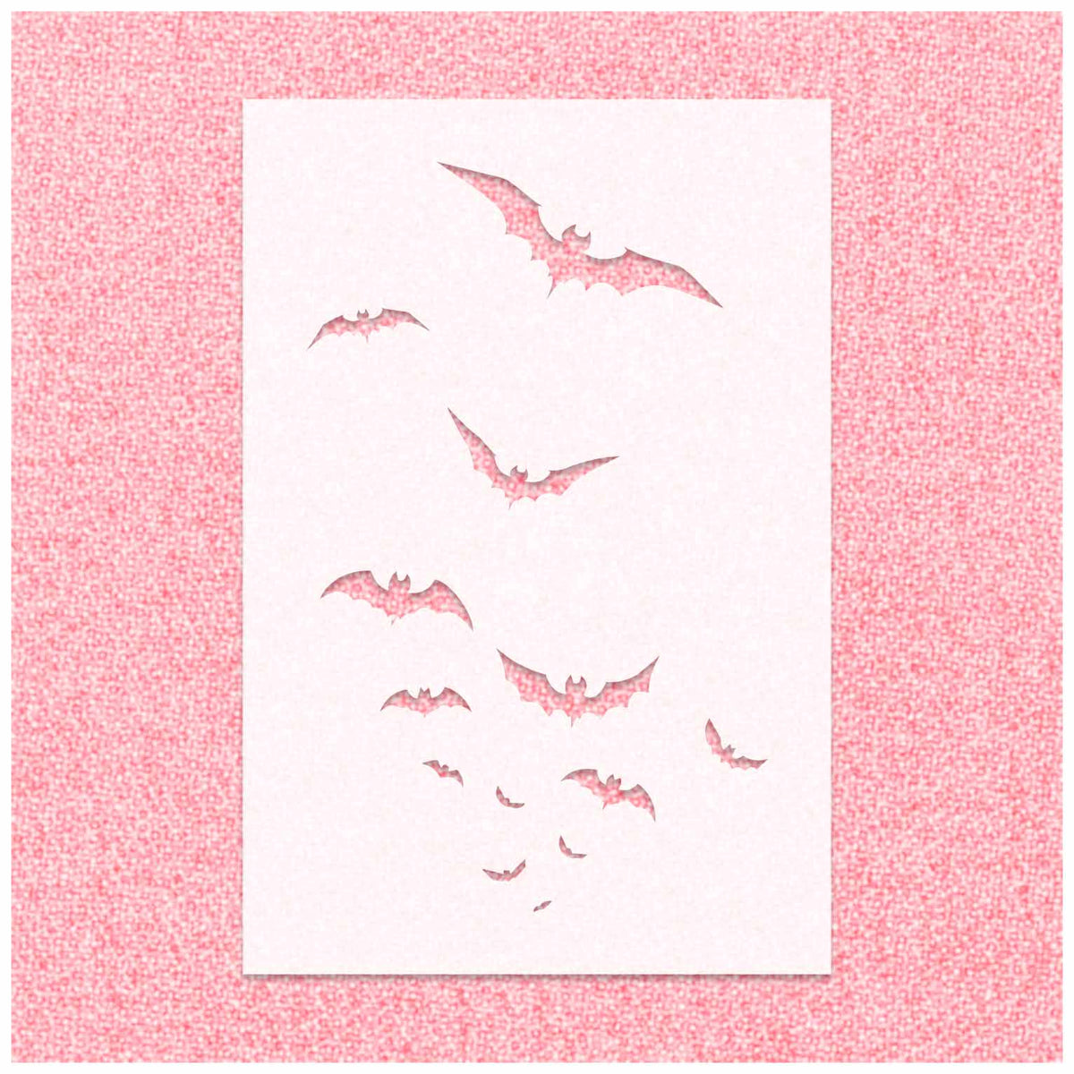 Flying Bats Stencil
