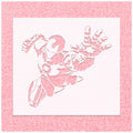 Flying Iron Man Stencil