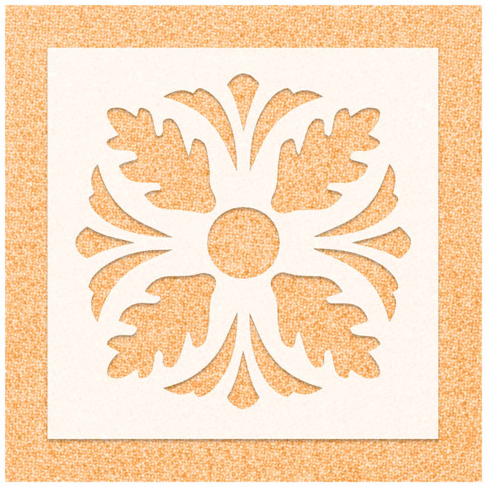 Foliate Pattern Stencil