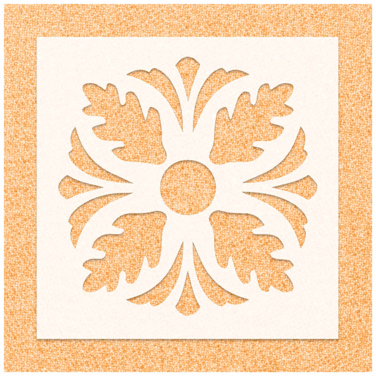 Foliate Pattern Stencil