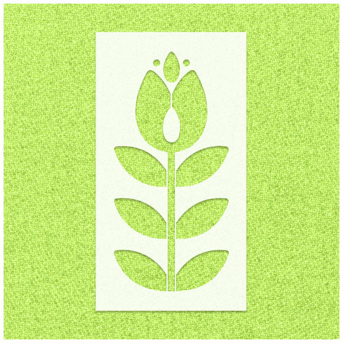 Folk Flower Stencil