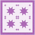Four Stars Seamless Wall Pattern Stencil