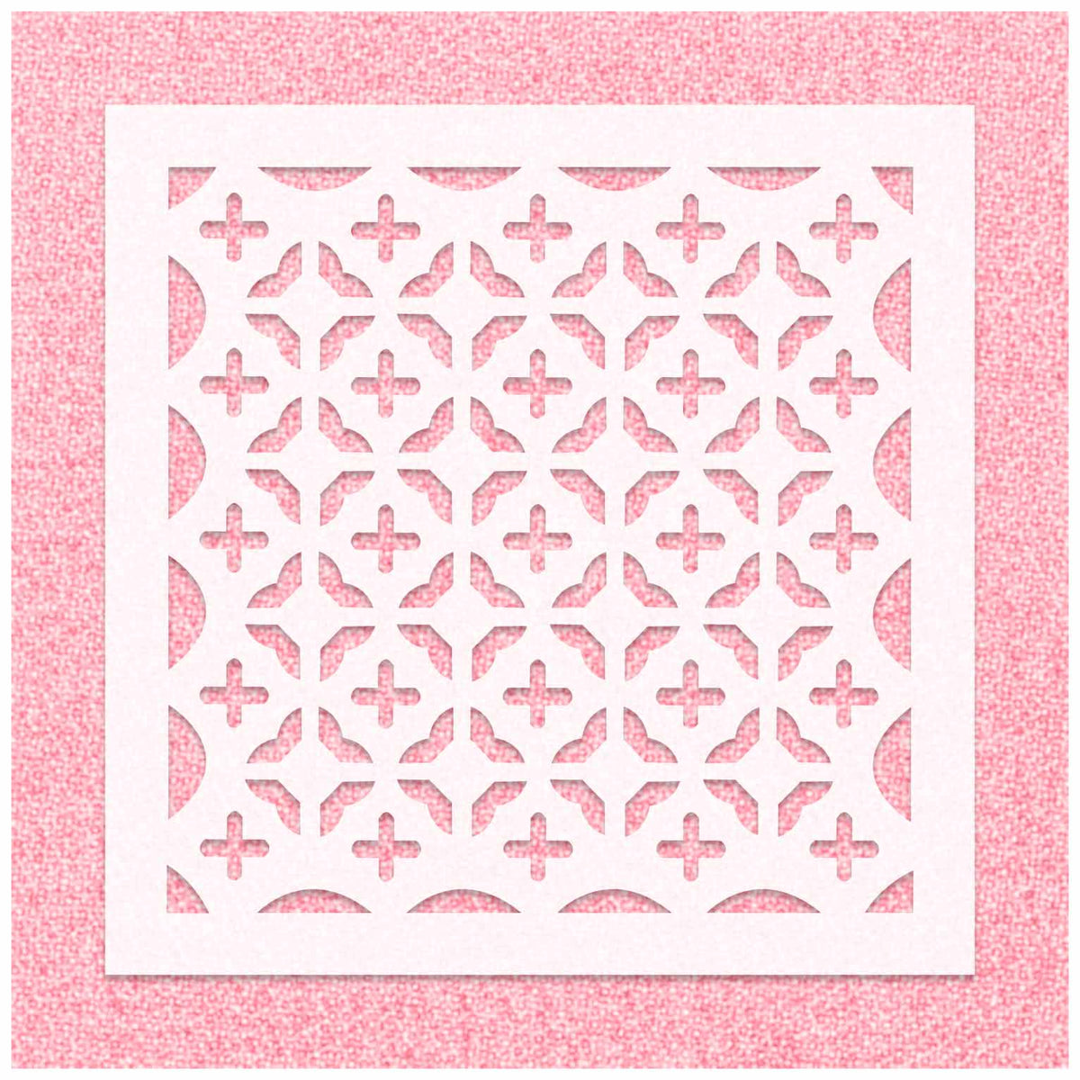 Geometric Seamless Wall Pattern Stencil