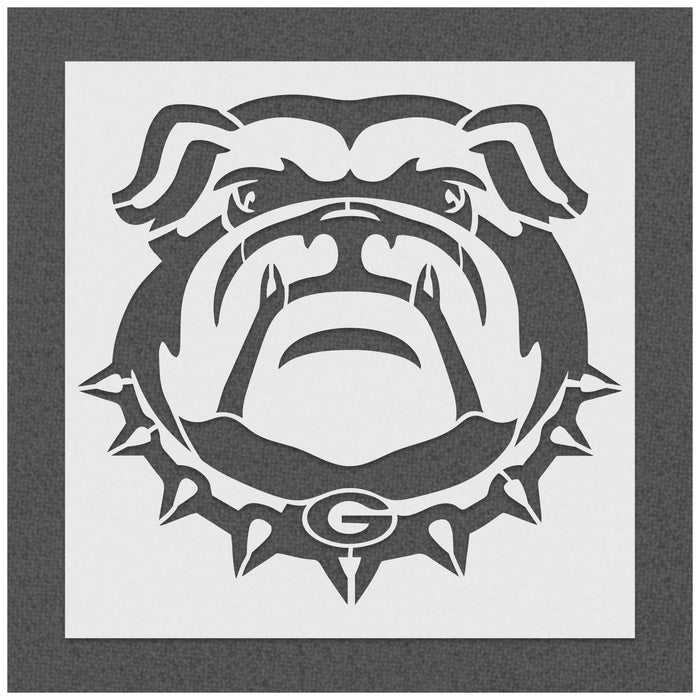 Georgia Bulldog Logo Stencil