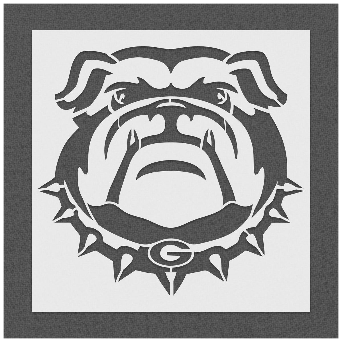Georgia Bulldog Logo Stencil