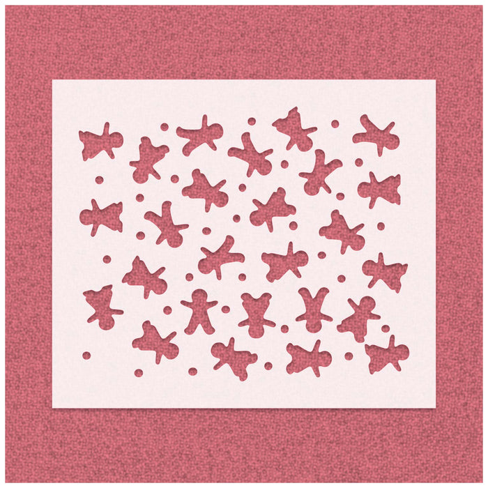 Ginger Bread Pattern Stencil