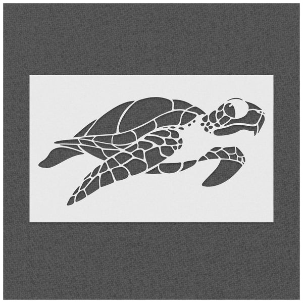 Sea Turtle Family Stencil Template