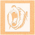 Grizzly Bear Outlined Stencil