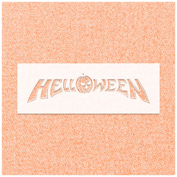 Halloween Text Logo Stencil