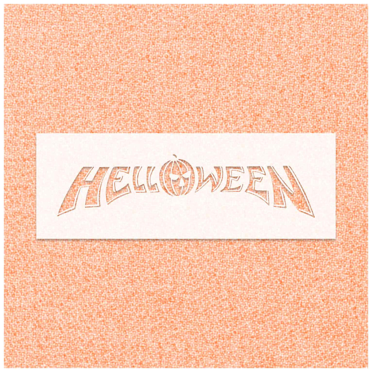 Halloween Text Logo Stencil