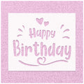 Happy Birthday Stencil