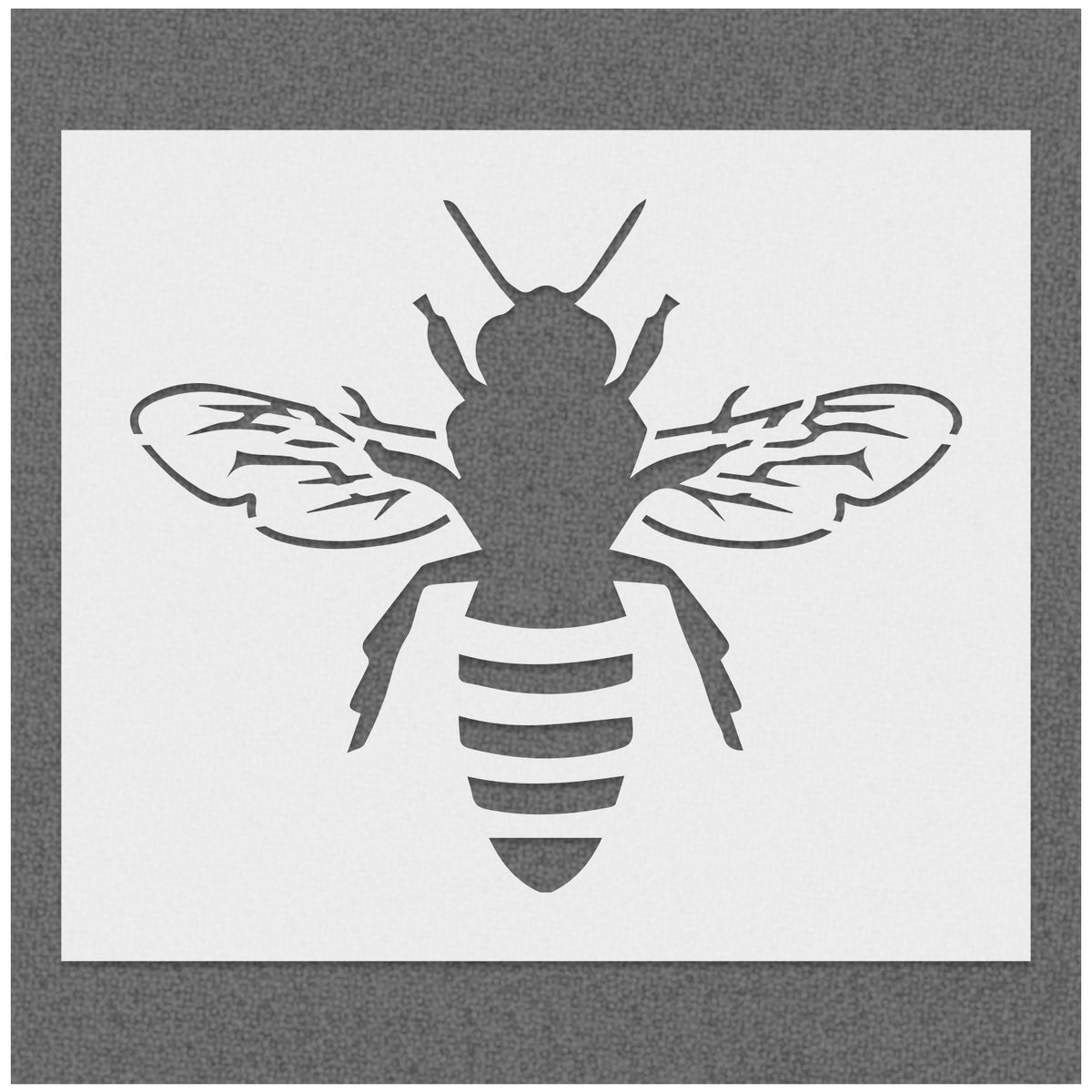 Honey Bee Detailed Stencil