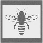 Honey Bee Detailed Stencil