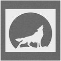 Howling Wolf Moon Stencil