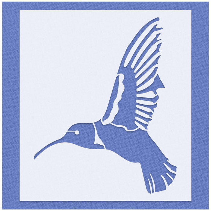 Hummingbird in Flight Stencil