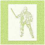 Jason Voorhees Halloween Stencil
