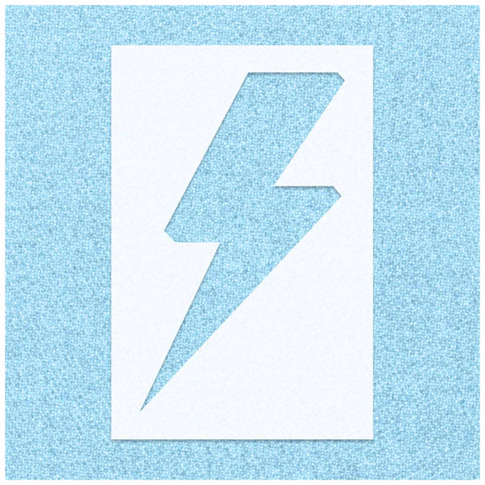 Lighting Bolt Blue and Purple Stencil