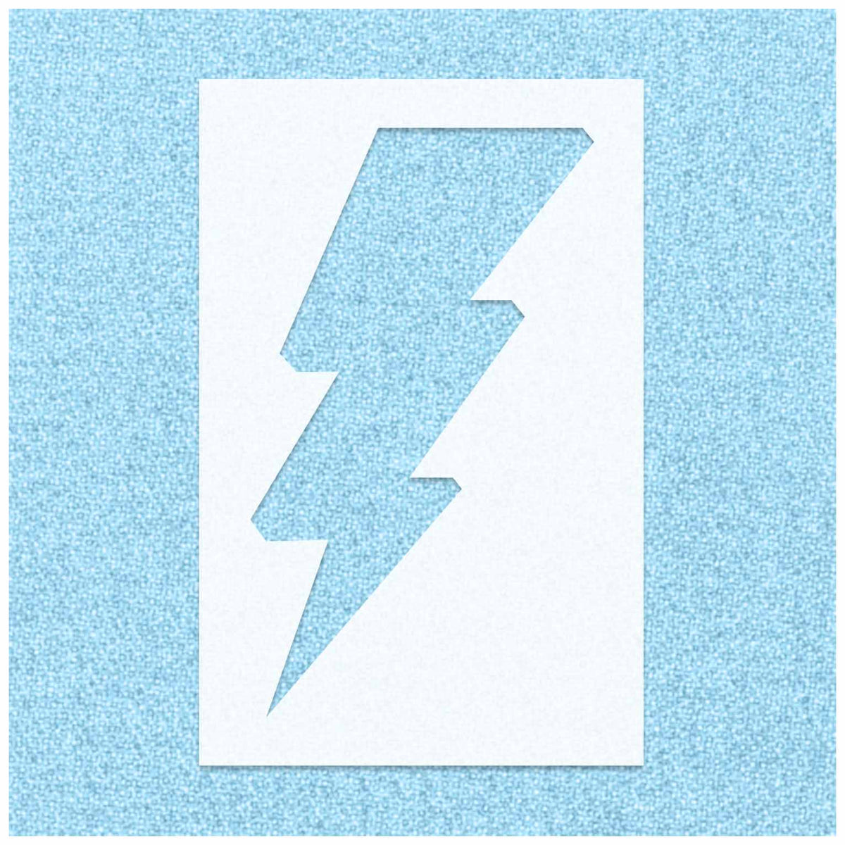 Lighting Bolt Stock Stencil