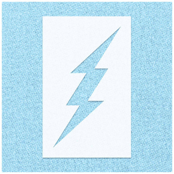 Lighting Bolt Sleek Stencil