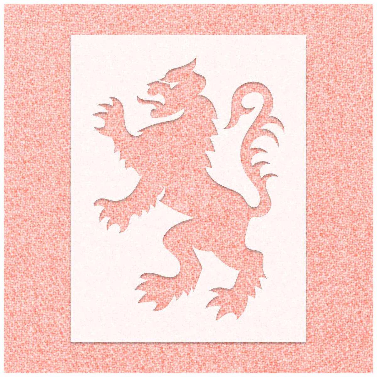 Lion Rampant Stencil