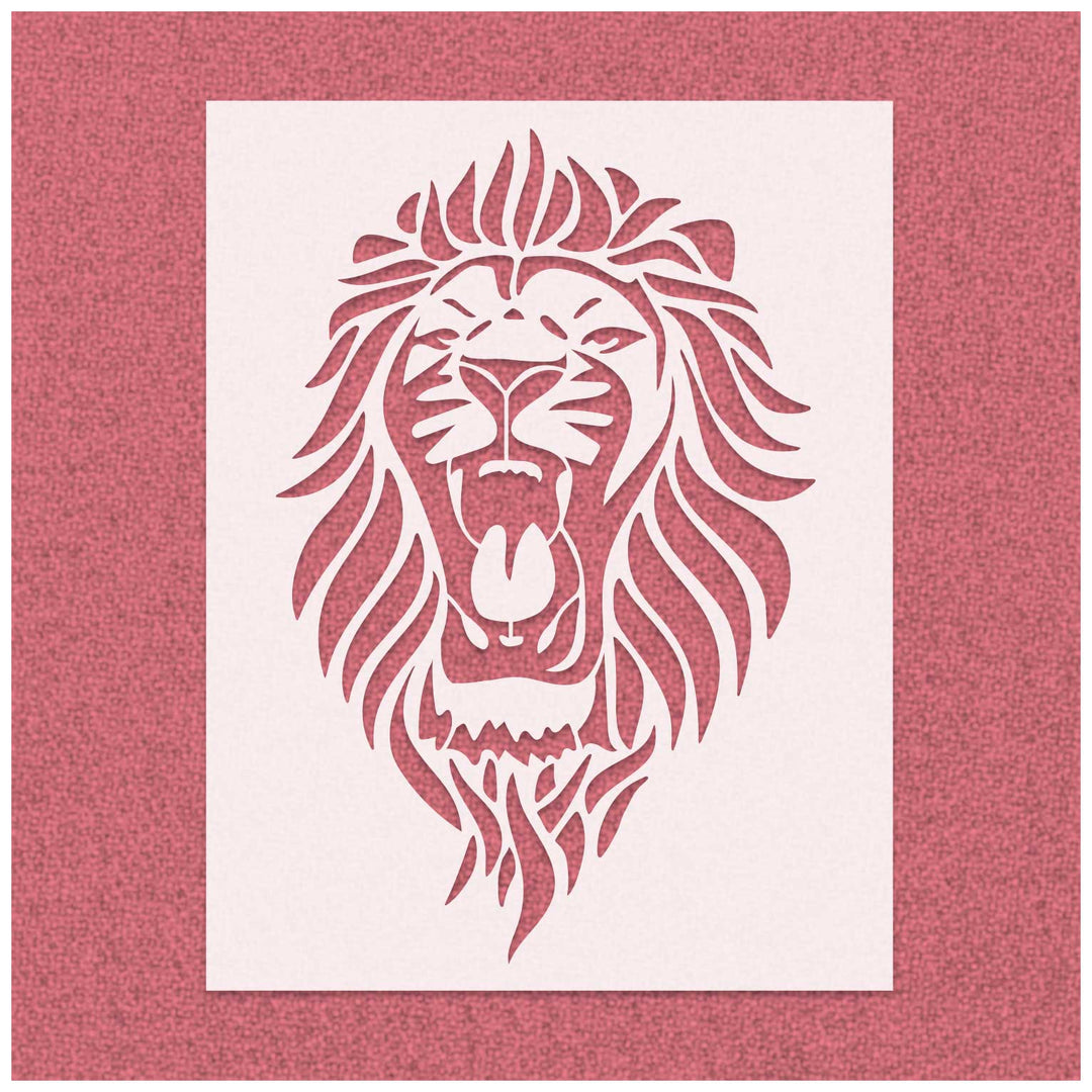 lion head stencil